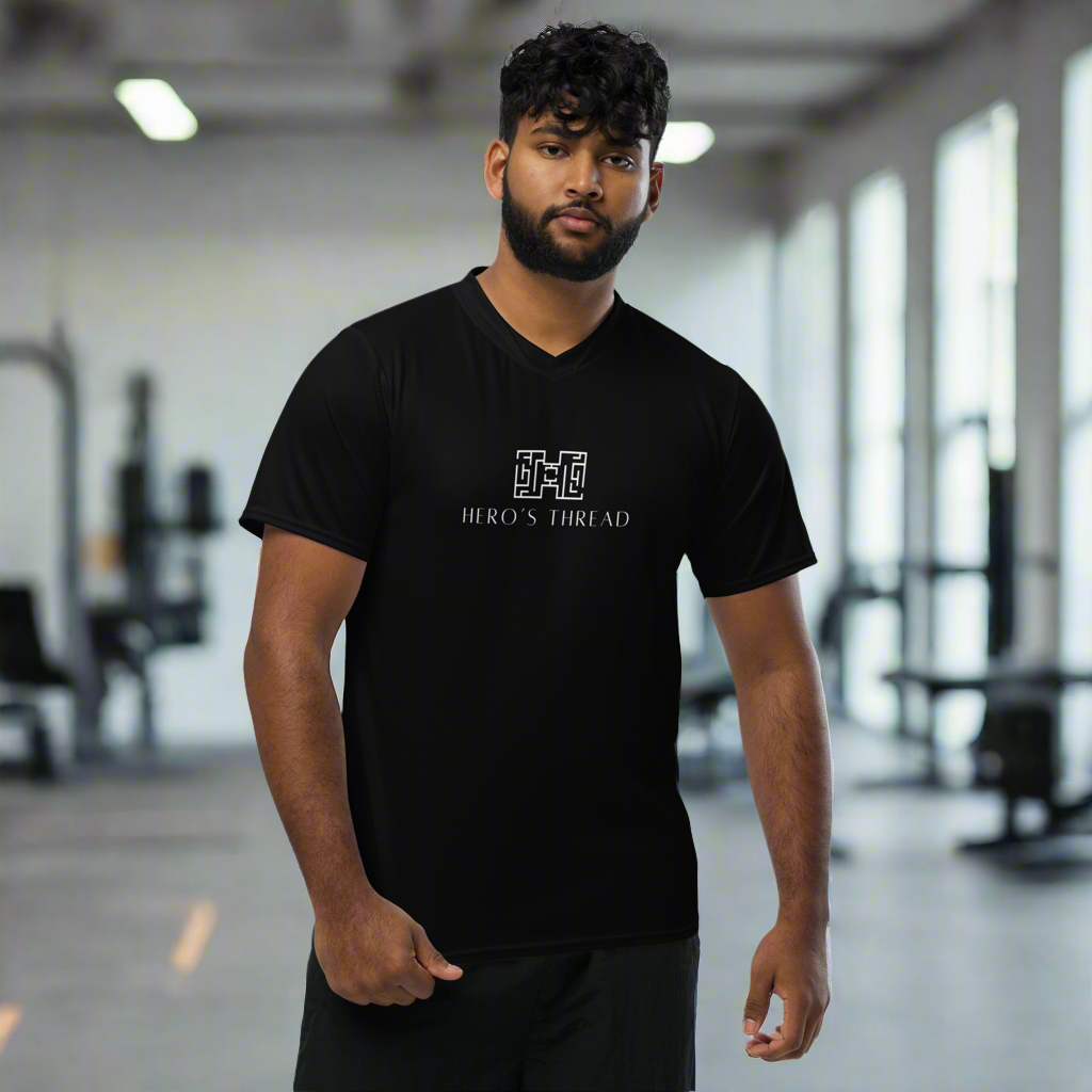 Hero’s Thread Elite Performance Jersey - Premium V-Neck Athletic Shirt With UV Protection